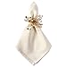 DII Christmas Thanksgiving Holiday Tabletop Décor Collection Decorative Napkin Ring Holder Set, 4