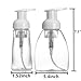 Emoh Foaming Soap Dispensers Pump-Bottles,BPA Free ,for Kitchen or Bathroom Countertops and for Dr. Bronner's Castile Foaming Liquid Soap 250ml (8.5 oz) - Pack of 2