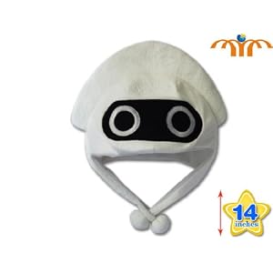 Super Mario Blooper Cosplay Hat 14 Inch 