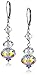 Amazon Essentials Sterling Silver and Swarovski Elements Drop Earrings, (previously Amazon Collection)