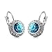 MAFMO White Platinum Plated Crystal Round Shaped Necklace Bracelet Earrings Set Women Fashion Jewelry