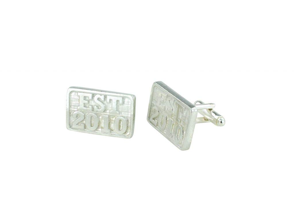 Establised Year 2010 EST Anniversary Cufflinks