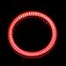 Everbrightt 1-Pair Red 70MM 60SMD COB LED Angel Eyes Bulb Halo Ring Lamp Light With Housing