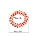 Spiral hair band No Crease Elastic Ponytail Holders Phone Cord Traceless Hair Tie Suitable for All Hair Types, 6 Colors,2pcs/color, Pack of 12 (Multi-colored) …