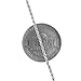 Sterling Silver 1.3mm Diamond-Cut Rope Chain Necklace Solid Italian Nickel-Free, 14-36 Inch