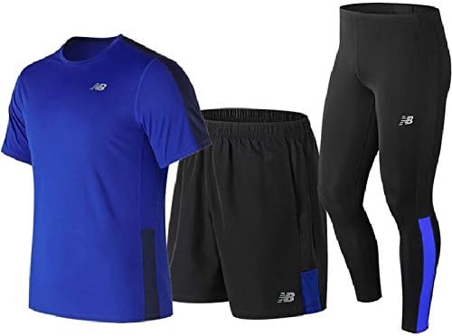 Amazon ランニングウェア 3点セット メンズ ニューバランス Newbalance 半袖tシャツ ショートパンツ ロングタイツ 男性 Awt Ams812 Amp マラソン トレーニング スポーツウェア Nb U M Try チームロイヤル シャツ 通販