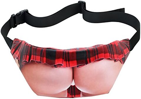 Dad Bag Fake Belly Waist Bag Universal Flesh Colored Dad Bod Beer Fat Belly Fanny Pack (Bum)