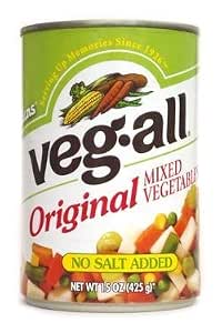 Veg All Original Mixed Vegetable No Salt Added (034700000558)