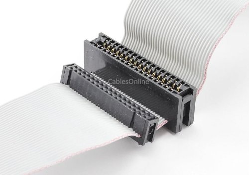 CablesOnline 36 inch Universal Floppy Drive Ribbon Cable for 3.5 or 5.25in Drives, (FF-002)