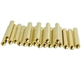 uxcell 20 Pcs M3X40mm Gold Tone Female Thread Standoff Hexagonal Spacer