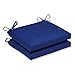 Pillow Perfect Fresco Solid Indoor/Outdoor Patio Seat Cushions Plush Fiber Fill, Weather and Fade Resistant, Square Corner - 16