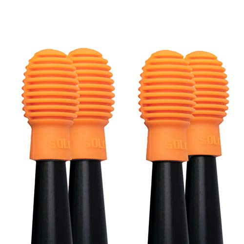 image for CDJX Drumstick Silent Tips Mute,2 Pairs Portable Silicone Practice Dru