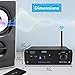 100W Bluetooth Audio Stereo Amplifier – 110/240V, 2 Ch.Pro Audio Desktop Amp w/Direct-to-Computer Connection via USB Port & Hi-Fi System/TWS Function, w/Rotary Volume Contro l- Pyle PDA46BTthumb 1
