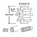Bang4buck Boat Water Pump Impeller for Johnson 09-1027B, 09-1027B-1, 12 Blades, 2-1/4
