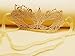 RUSVNO Women's Gold Lace Mask Party Ball Masquerade Fancy Dress Masks Pack of 4