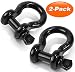 D Ring Shackles 3/4" 2 PACK, Ohuhu D Shackle Rugged 28.5 Ton (57,000 lbs) Maximum Break Strength, 4.75 Ton (9,500 Lbs) Capacity primary