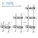 LIANTRAL Over the Toilet Storage, 3-Tier Bathroom Space Saver Organizer, No Drilling Bathroom Shelf