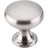 Top Knobs M410 Nouveau Collection 1-1/4" Mushroom Knob, Brushed Satin Nickel