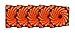 APEVIA AF512L-SOG 120mm Orange LED Ultra Silent Case Fan w/ 15 LEDs & Anti-Vibration Rubber Pads (5-pk)