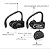 True Wireless Earbuds Bluetooth Headphones Sport Earphones in Ear with Mic Bluetooth CSR 4.2 Stereo Sweatproof Noise Cancelling Cordless Headset Running Sport Gym Soft Earhooks (Black)