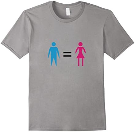 Men's Women's Equality Day T Shirt- Gender Equality Feminism Shirt Large Slate