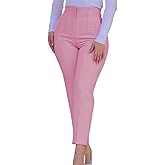 Kubsid Womens Straight Leg Pants 2026 High Waisted Stretchy Business Casual Work Pants Dress Office Trousers with Pockets