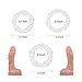 Penis Ring Set, BEING FETISH Premium Stretchy Silicone Cock Rings Set for Men Longer Harder Stronger Erection Transparent (3 Pack)