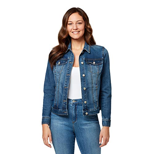 jean jacket with writing