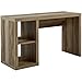 Better Homes and Gardens BH16-084-599-04 Cube Organizer Home Office Desk Made of Medium-Density Fibreboard Wood with Built-in Cable Door on Desktop, Weathered
