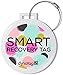 Dynotag® Web Enabled Smart Deluxe Steel Luggage ID Tag & Braided Steel Loop, with DynoIQ™ & Lifetime Recovery Service (Dots)