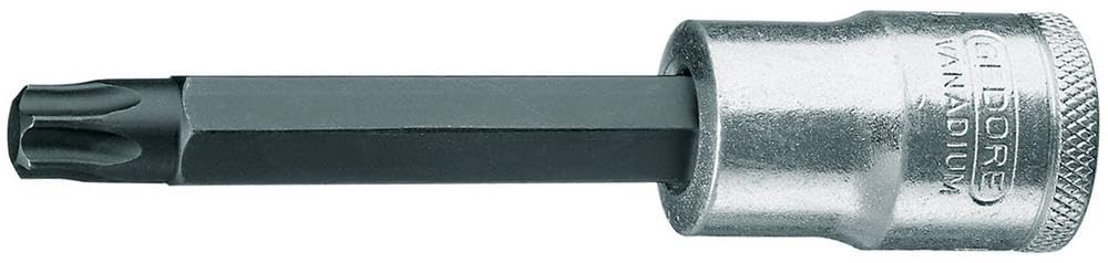 Gedore ITX19LT30-100 1/2 T 30 x 100 mm Screwdriver Bit Socket - Silver — image 1