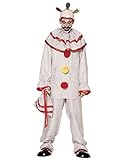 Spirit Halloween Adult Twisty The Clown Costume - American Horror Story: Freak Show, PLUS 52-54, White, PLUS 52-54, White