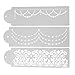 Whitelotous Plastic Cake Cookie Fondant Side Baking Stencil Wedding Decor Mold Tool (Type D)