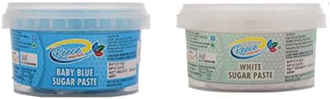 Reece Sugar Paste Fondant, 250g (Baby Blue & White)