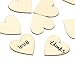 2-Inch Wooden Heart Blank Unfinished Wood Slices Discs Cutout Pieces DIY Crafts Projects(50Pcs)