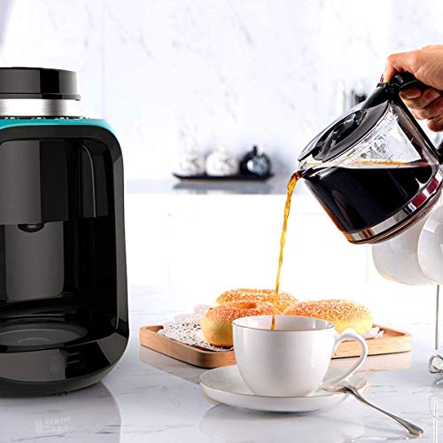 DSY Bohne Zur Tasse Kaffeemaschine, Filterkaffeemaschine 6 Tasse Mini-Reise-Kaffeemaschine Mit Kaffeemühle Und… – Bild 6