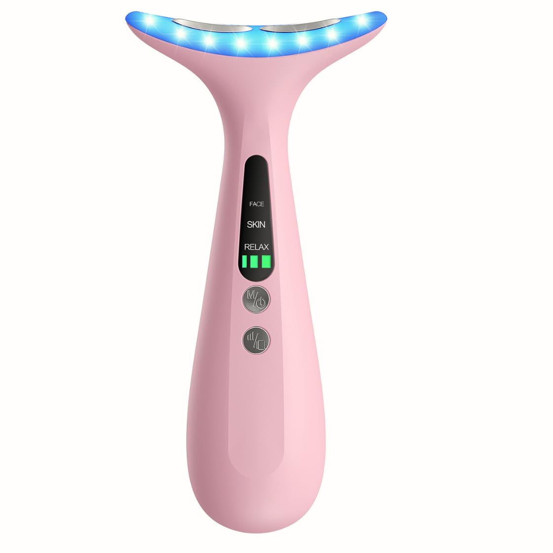 Photo 1 of ***MISSING CHARGER*** Facial and Neck Massager for Face, Neck - Skin Lifting & Firming - Wrinkle & Dark Circle Reducer - at Home Skin Care Face Sculpting Tool and Neck Massager - Sugar Pink