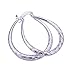 925 Silver Stud Earings Small Oval Rhombus Edge