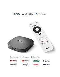 ONN Android TV 4K UHD Streaming Device with Voice
