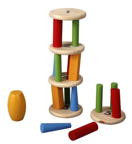 PlanToys Plan Preschool Tower Tumbling Game  and  Puzzle