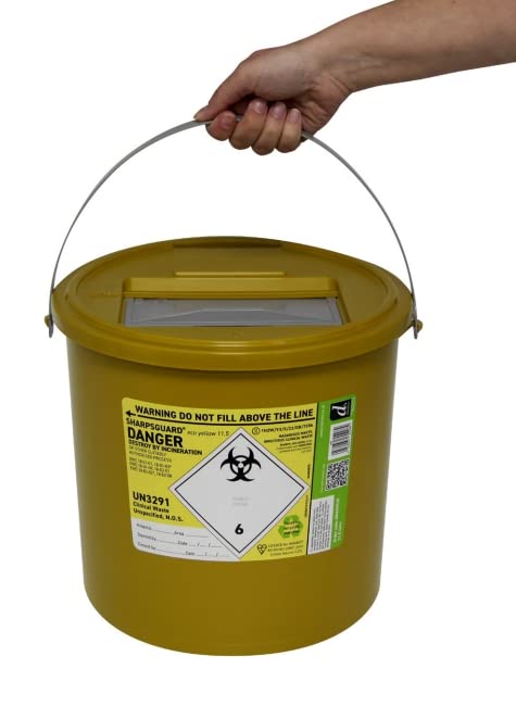 Sharpsguard Yellow 11.5 Litre Bin