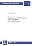 Image de Makroökonomische Wirkungen eines Importzolls: Ein mikrofundierter Ansatz (Europäische Hochschulschriften / European University Studies / Publication