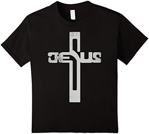 Kids Jesus Cross T-Shirt 4 Black