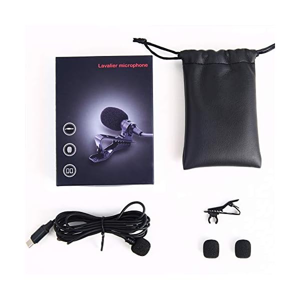 Lavalier Mikrofon, PChero Typ-C Clip on Revers Omnidirektionales Kondensatormikrofon für Smartphone Aufnahme Interview… – Bild 8