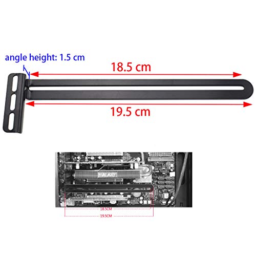 PCI Slot Fan Bracket, SDTC Tech Graphics Card Cooling SideBlown