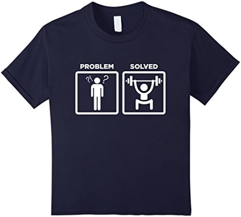 Kids n- Lifting Problem Solved T-Shirt - Lifting 12 Navy