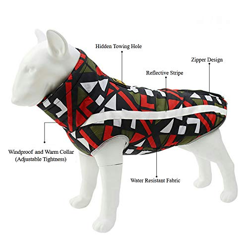 dog coat zipper back