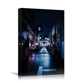 signwin Canvas Wall Art Street View Cityscape Colorful...
