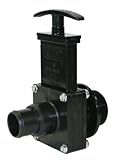 Valterra 7134 ABS Gate Valve, Black, 1-1/2