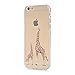 iPhone 6 Plus Case,iPhone 6S Plus Case, LUOLNH [New Creative Design] Flexible Soft TPU Silicone Gel Soft Clear Phone Case Cover for iPhone 6/6S Plus 5.5 inch,( 2 Giraffe)